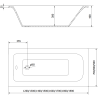 Mexen Vega stačiakampė vonia 170 x 70 cm su apdaila ir 1-duris širmeliu 90 cm, skaidri, auksinė - 550117070X9509000050
