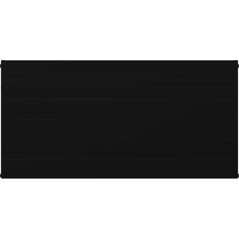 Mexen Line CL22 plokštinis radiatorius 600 x 2000 mm, šoninis prijungimas, 3165 W, juodas - W422L-060-200-70