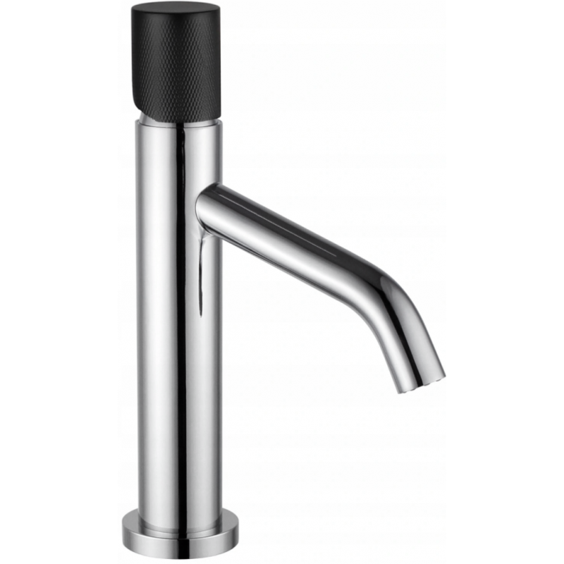 Mexen Rumba One praustuvas čiaupas, chromuotas/juodas - 73501-07