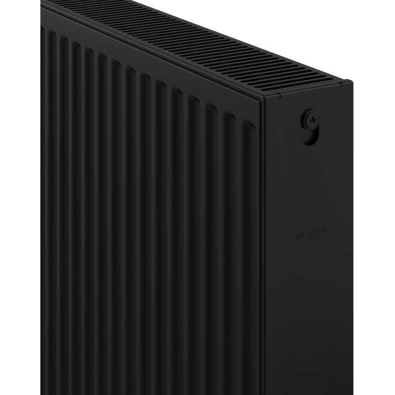 Mexen C22 plokščias radiatorius 300 x 700 mm, su šoniniu jungimu, 653 W, juodas - W422-030-070-70