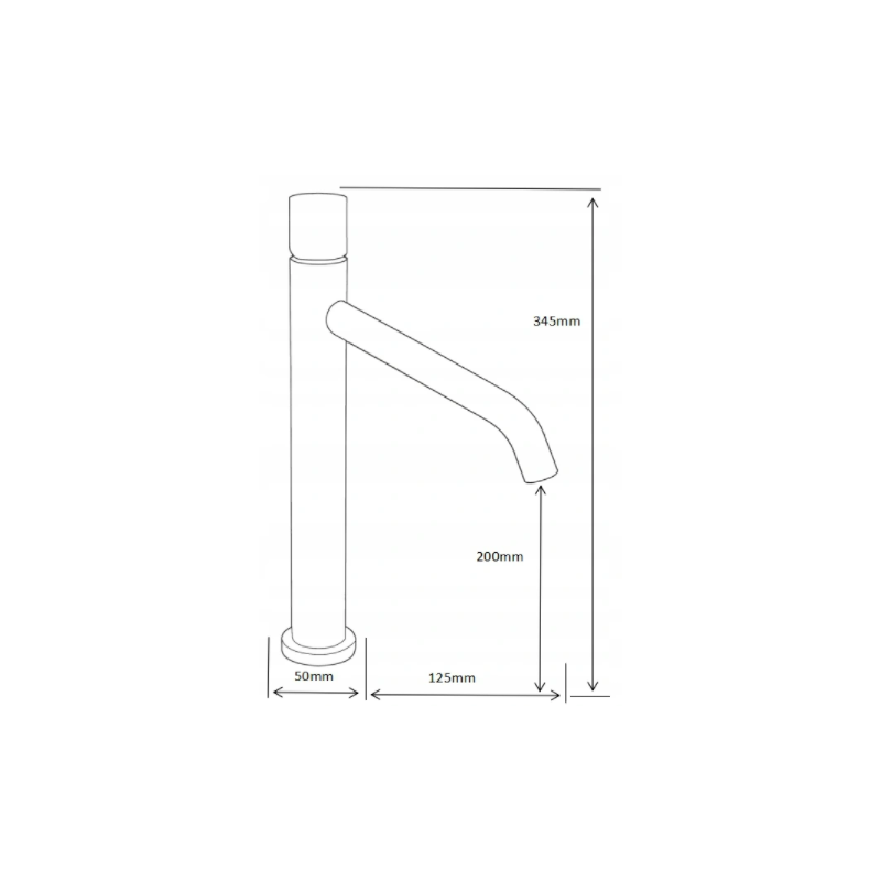 Mexen Rumba One aukštas praustuvo maišytuvas, chromas - 73511-00
