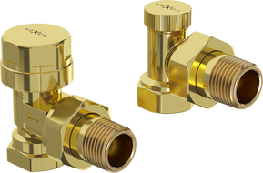 Mexen Uni-Term radiatorių kampiniai vožtuvai, auksiniai - W901-000-50
