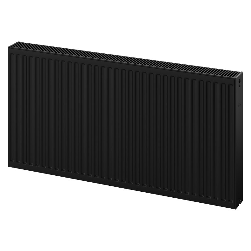 Mexen C22 plokštelinis radiatorius 500 x 2200 mm, šoninis prijungimas, 3134 W, juodas - W422-050-220-70