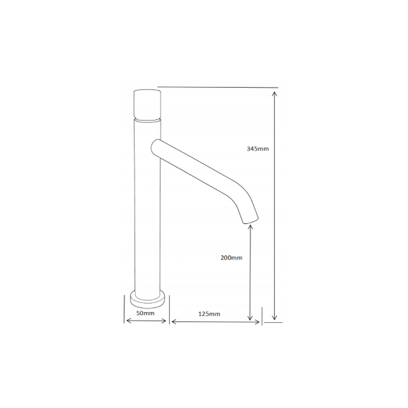 Mexen Rumba One aukštas praustuvo čiaupas, juodas/chromas - 73511-77