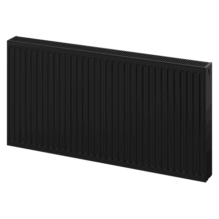 Mexen C22 radiatoriaus plokštė 600 x 2200 mm, šoninis prijungimas, 3636 W, juodas - W422-060-220-70