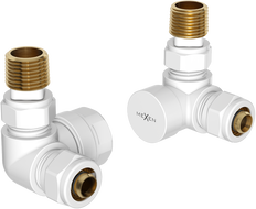 Mexen Uni-Term ašiniai radiatorių vožtuvai, balti - W903-000-20