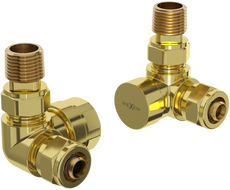 Mexen Uni-Term ašiniai radiatorių vožtuvai, auksiniai - W903-000-50