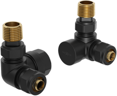 Mexen Uni-Term ašiniai radiatorių vožtuvai, juodi - W903-000-70