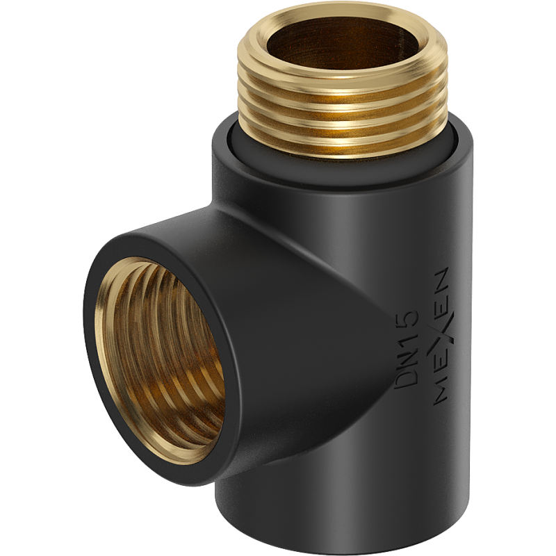 Mexen Uni-Term elektros šildymo lazdelės trišakis, juodas - W906-000-70