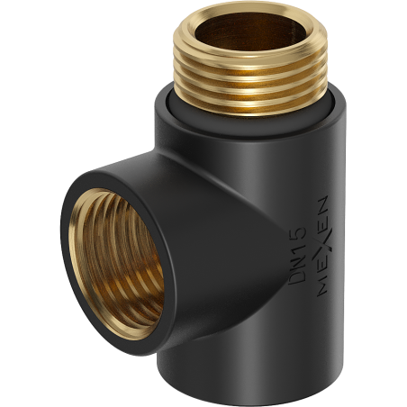 Mexen Uni-Term elektros šildymo lazdelės trišakis, juodas - W906-000-70