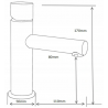 Mexen Elba One praustuvo maišytuvas, Balta - 74101-20