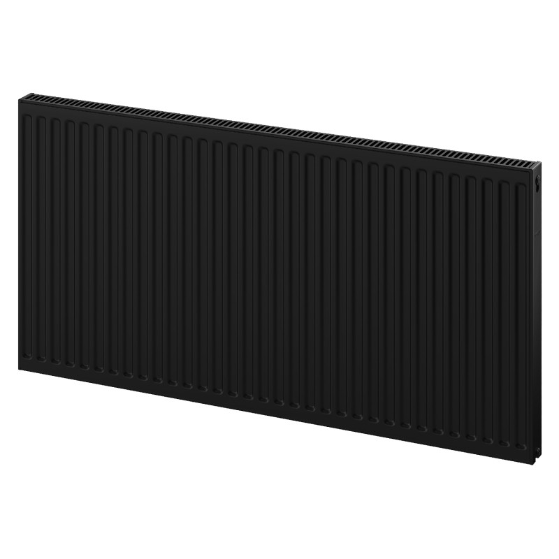 Mexen C11 plokščias radiatorius 400 x 800 mm, šoninis prijungimas, 518 W, juodas - W411-040-080-70