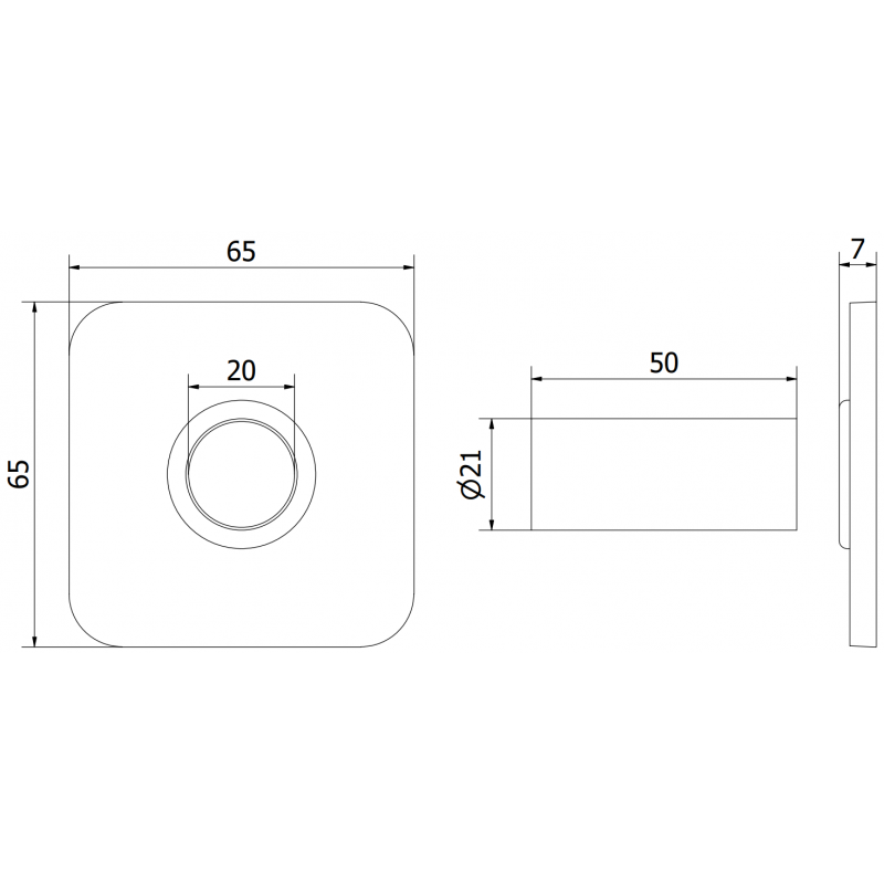 Mexen Uni-Term S viengubas radiatorių maskavimo komplektas, auksinis - W909-000-50
