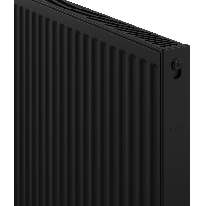 Mexen C11 plokštuminis radiatorius 400 x 2600 mm, šoninis prijungimas, 1685 W, juodas - W411-040-260-70