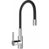 Mexen Flex virtuvinis maišytuvas, chromas/juodas - 670900-07