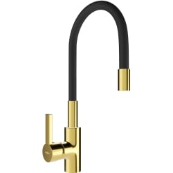 Mexen Flex virtuvinis maišytuvas, auksinis/juodas - 670900-57