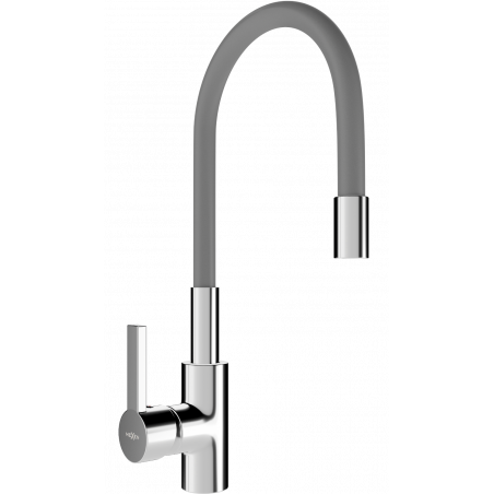 Mexen Flex virtuvės maišytuvas, chromuotas/pilka - 670900-06