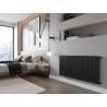 Mexen C21 plokščiasis radiatorius 400 x 900 mm, šoninis sujungimas, 834 W, juodas - W421-040-090-70