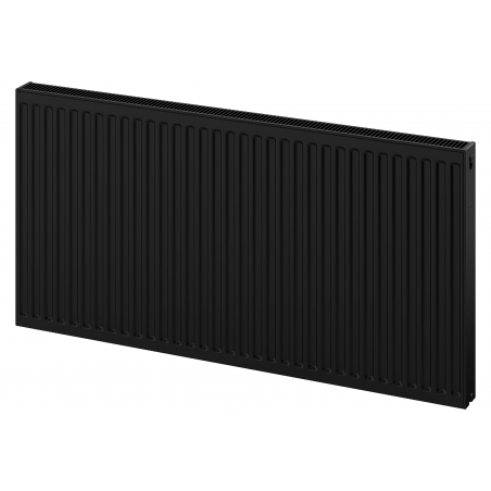 Mexen C21 plokštelinis radiatorius 400 x 1100 mm, šoninis prijungimas, 1019 W, juodas - W421-040-110-70