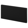 Mexen C21 plokščias radiatorius 400 x 1400 mm, šoninis prijungimas, 1297 W, juodas - W421-040-140-70