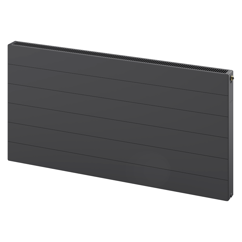 Mexen Line CVL21 plokščias radiatorius 600 x 2000 mm, apatinis priejungimas, 2419 W, antracitas - W621L-060-200-66