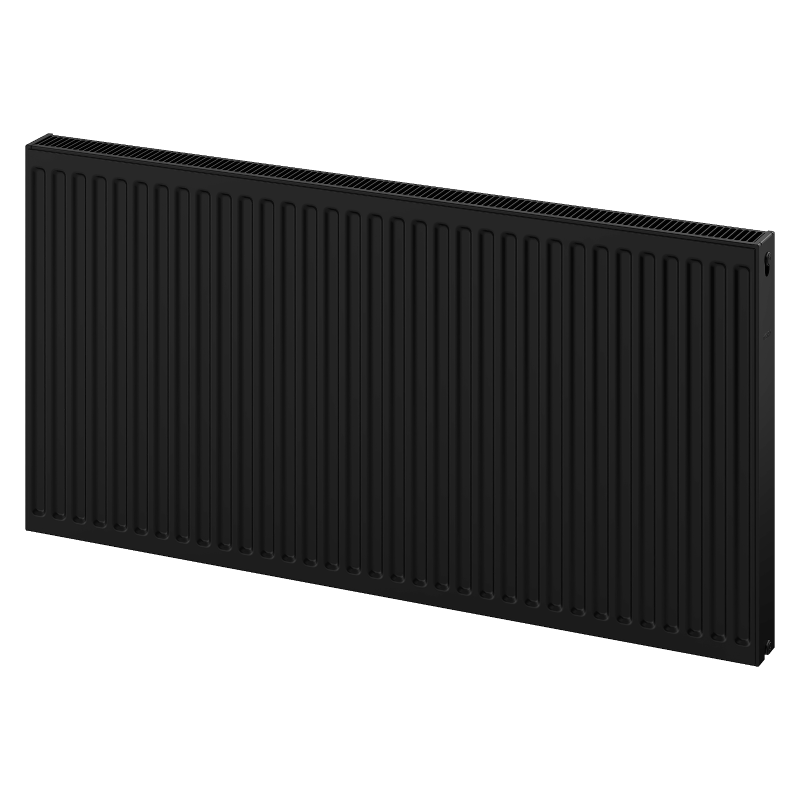 Mexen C21 plokščias radiatorius 600 x 2400 mm, šoninis prijungimas, 3077 W, juodas - W421-060-240-70