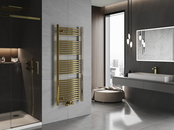 Mexen Ares vonios radiatorius 1500 x 600 mm, 579 W, auksinis - W102-1500-600-00-50