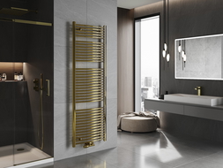 Mexen Ares vonios kambario radiatorius 1800 x 600 mm, 757 W, auksinis - W102-1800-600-00-50