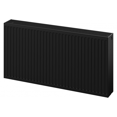 Mexen C33 plokštinis radiatorius 600 x 1200 mm, šoninė jungtis, 2801 W, juodas - W433-060-120-70