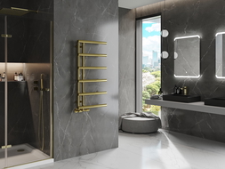 Mexen Jukon dekoratyvinis vonios radiatorių 988 x 500 mm, 246 W, auksinis - W116-0988-500-00-50