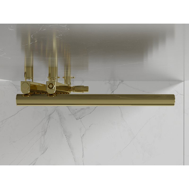 Mexen Jukon dekoratyvinis vonios radiatorių 988 x 500 mm, 246 W, auksinis - W116-0988-500-00-50