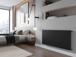 Mexen Plokščias CF21 radiators 500 x 1800 mm, šoninė jungtis, 1815 W, juodas - W421F-050-180-70