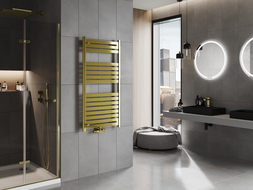 Mexen Uran vonios kambario radiatorių 1200 x 600 mm, 492 W, auksinė - W105-1200-600-00-50