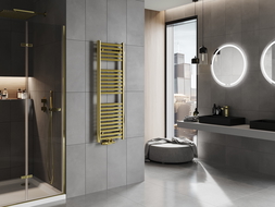 Mexen Hades vonios radiatorių 1200 x 400 mm, 373 W, auksinis - W104-1200-400-00-50