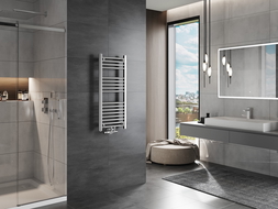 Mexen Mars vonios šildytuvas 900 x 400 mm, 244 W, chromas - W110-0900-400-00-01