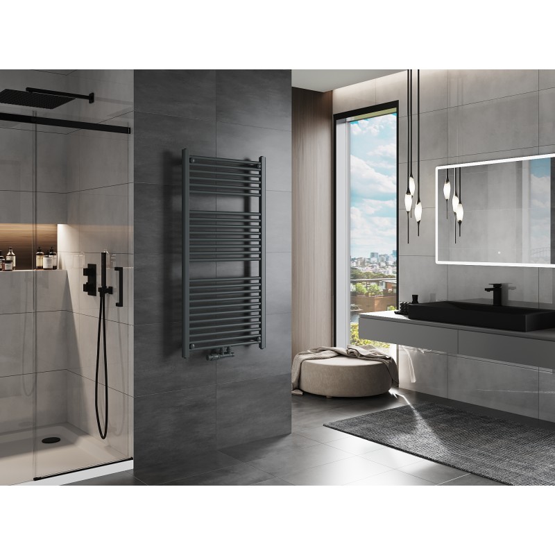 Mexen Mars vonios kambario radiatorius 1200 x 600 mm, 617 W, antracitas - W110-1200-600-00-66