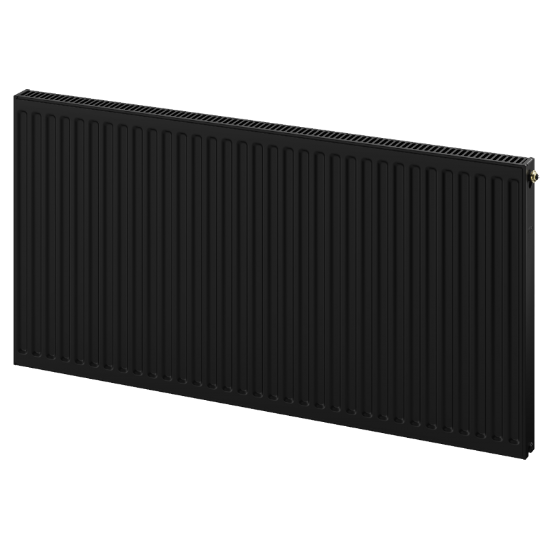 Mexen CV11 plokščias radiatorių 600 x 1100 mm, apatinis prijungimas, 1027 W, juodas - W611-060-110-70
