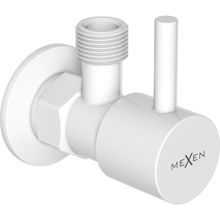 Mexen R1 kampinis vožtuvas maišytuvui 1/2"x3/8", baltas - 79970-20