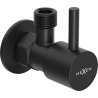 Mexen R1 kampinis ventilis maišytuvui 1/2"x3/8", juodas - 79970-70