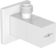 Mexen S kampinis vožtuvas maišytuvui 1/2"x3/8", baltas - 79971-20