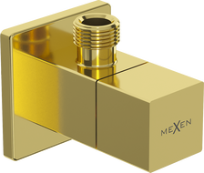 Mexen S kampinis vožtuvas maišytuvui 1/2"x3/8", auksinis - 79971-50