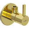 Mexen R2 kampinis vožtuvas maišytuvui 1/2"x3/8", auksinis - 79972-50