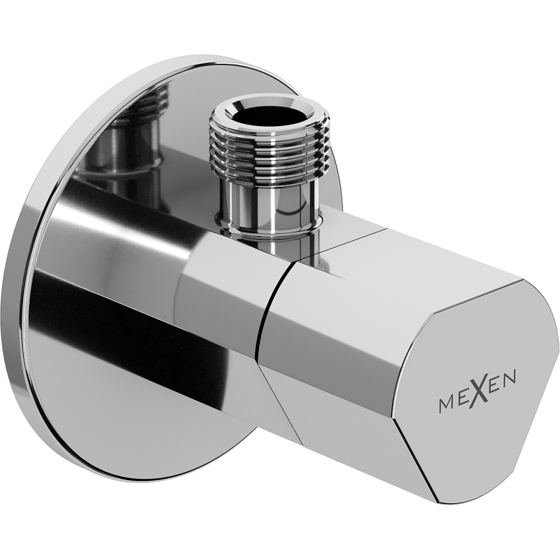 Mexen T kampinis vožtuvas maišytuvams 1/2"x3/8", chromas - 79973-00