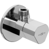 Mexen T kampinis vožtuvas maišytuvui 1/2"x3/8", chromas - 79973-00