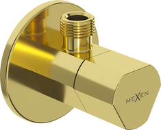 Mexen T kampinė čiaupo jungtis 1/2"x3/8", auksinė - 79973-50