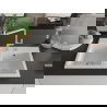 Mexen Hektor granitinė dviejų kamerų kriauklė 800 x 480 mm, balta, chromuotas sifonas - 6521802000-20