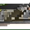 Mexen Hektor granitinis dviejų kamerų plautuvas 800 x 480 mm, smėlio spalvos, juodas sifonas - 6521802000-69-B