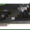 Mexen Hektor granitinė dviejų skylių kriauklė 800 x 480 mm, juoda, auksinis sifonas - 6521802000-77-G