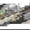 Mexen Omar granito plautuvė 1 kamerinė 800 x 480 mm, smėlio spalvos, chromuotas sifonas - 6520801005-69
