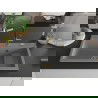 Mexen Omar granito plautuvė vienos kameros 800 x 480 mm, pilka, auksinis sifonas - 6520801005-71-G